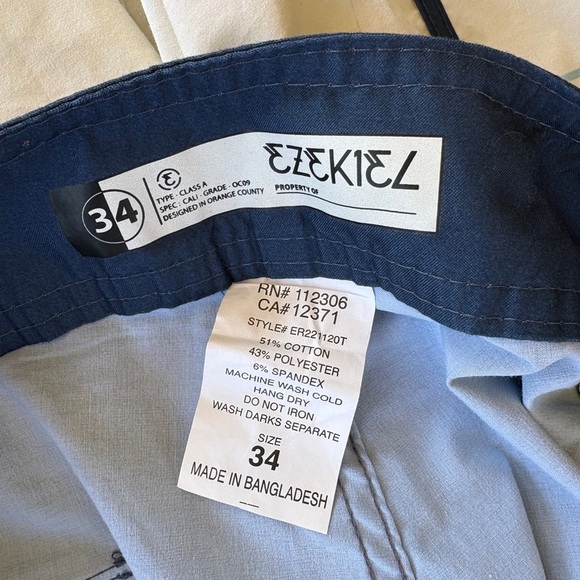 Ezekiel Blue and White Board Shorts with Nautical Design - Picture 5 of 5